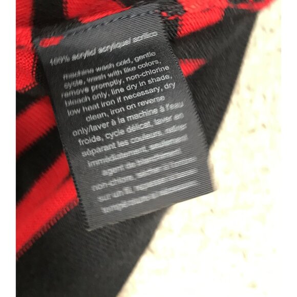 TOMMY HILFIGER Top Womens SMALL Red Blue Stripe Knit 3/4 Sleeve Button Shoulder - Picture 5 of 13